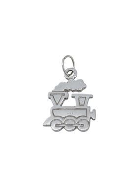 Vintage Sterling Silver 925 Train Engine Charm Pendant